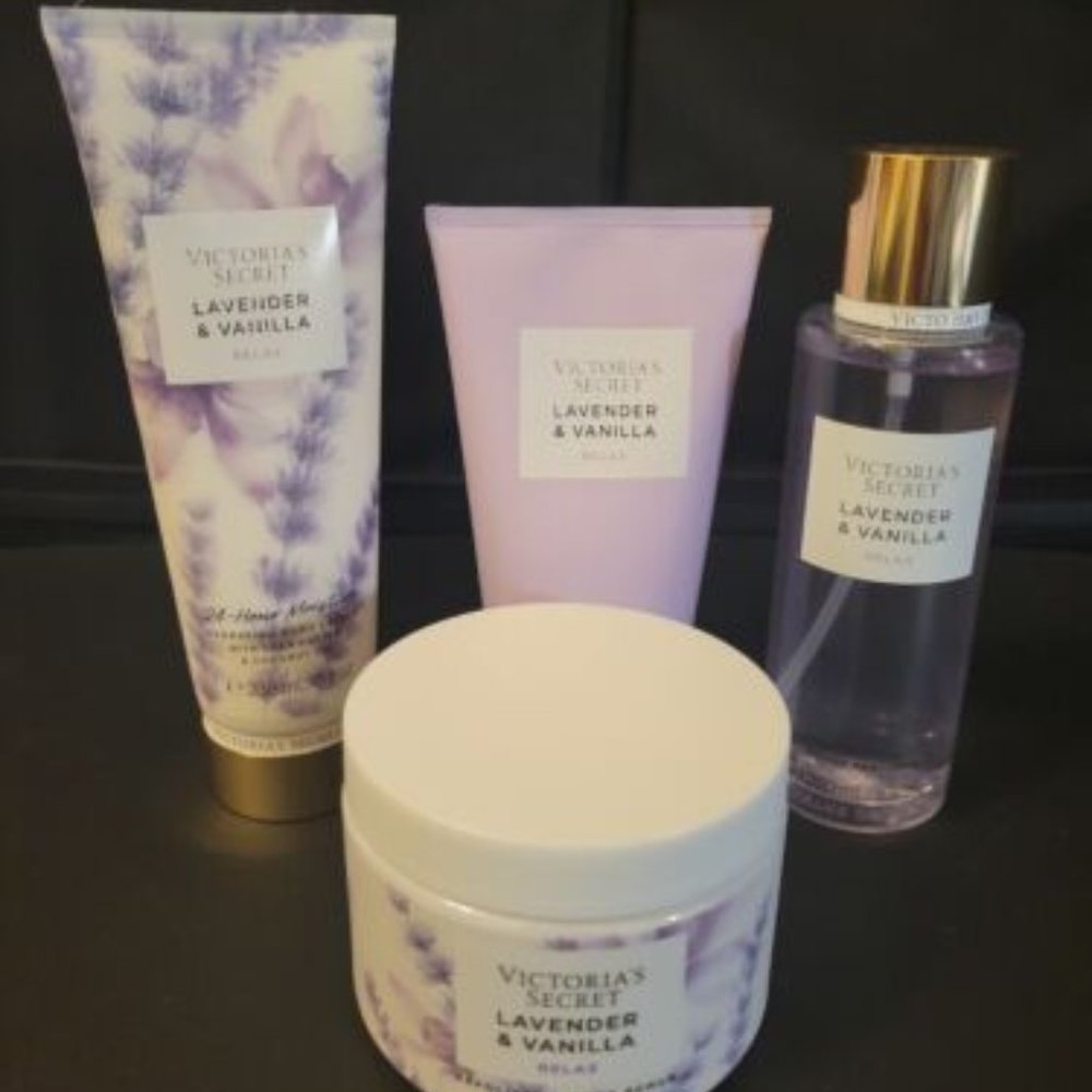4 pc. Victoria's Secret Lavender & Vanilla set